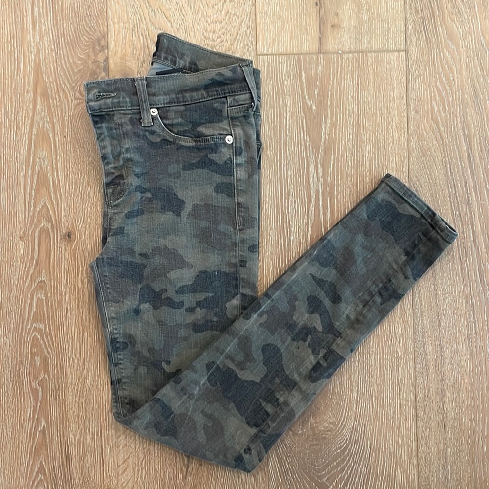 Nico Camo Mid Rise Ankle Super Skinny Jeans by Hudson Jeans